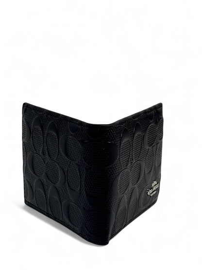 Coach-Inspired Black Embossed Wallet – Classic New York Elegance in Your Pocket 🖤✨
