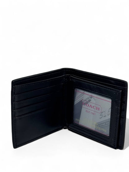 Coach-Inspired Black Embossed Wallet – Classic New York Elegance in Your Pocket 🖤✨