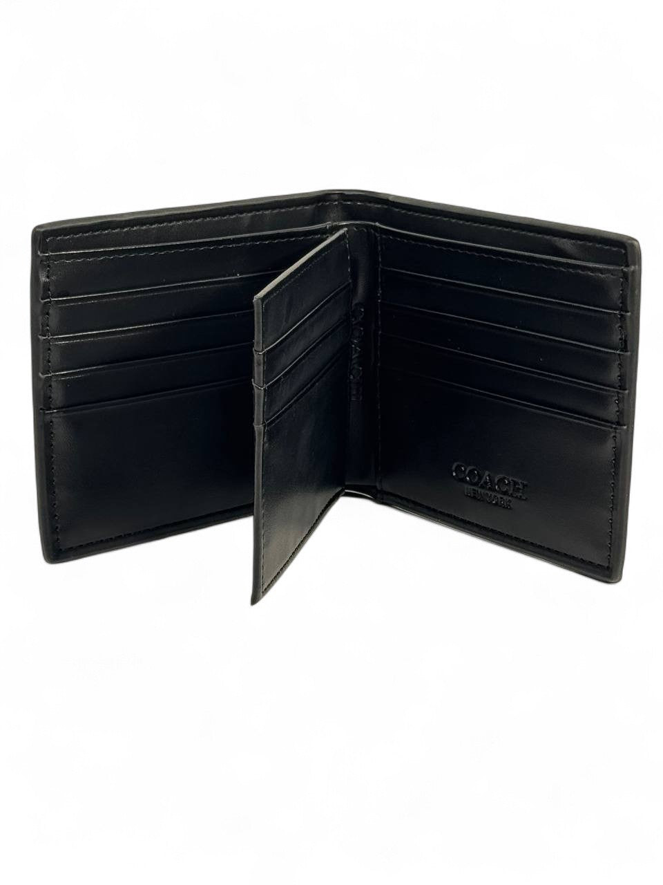 Coach-Inspired Black Embossed Wallet – Classic New York Elegance in Your Pocket 🖤✨