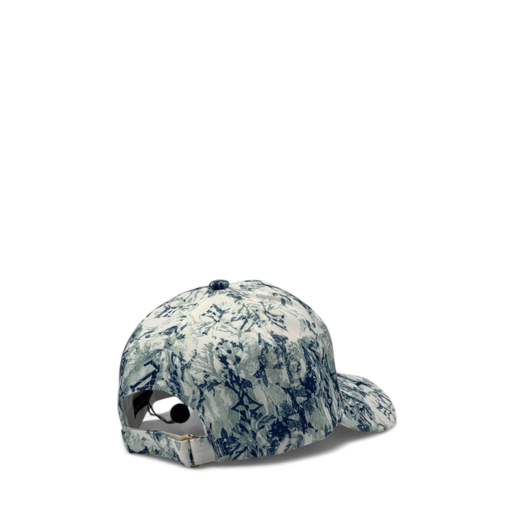 Louis Vuitton Floral Monogram Cap – Blue & White Limited Edition 🌸🔵🤍