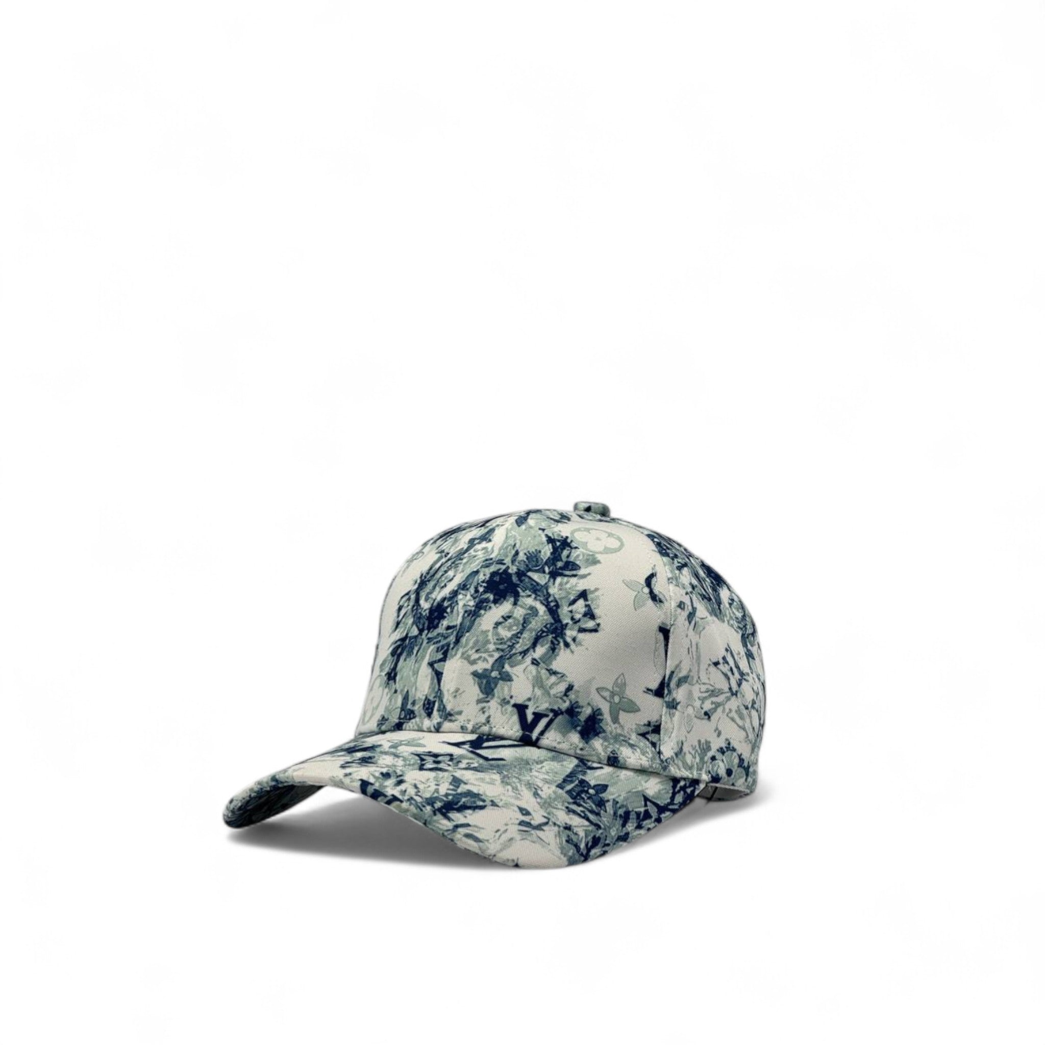 Louis Vuitton Floral Monogram Cap – Blue & White Limited Edition 🌸🔵🤍
