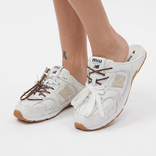 Miu Miu x New Balance – White Mule Sneakers 👟