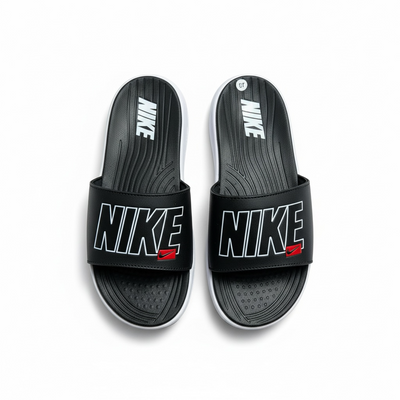 Nike Air Cushion Slides Black & White ⚫🤍 | Elevated Comfort Edition 👟🔥