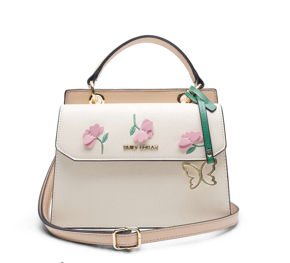 Emily Loran Floral Top Handle Crossbody Bag 🌸👜✨