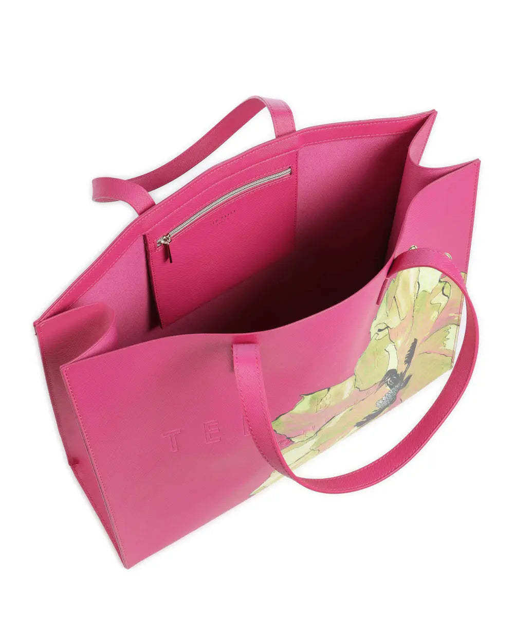 TED BAKER Floral Tote – Pink Statement Edition 🌸👜