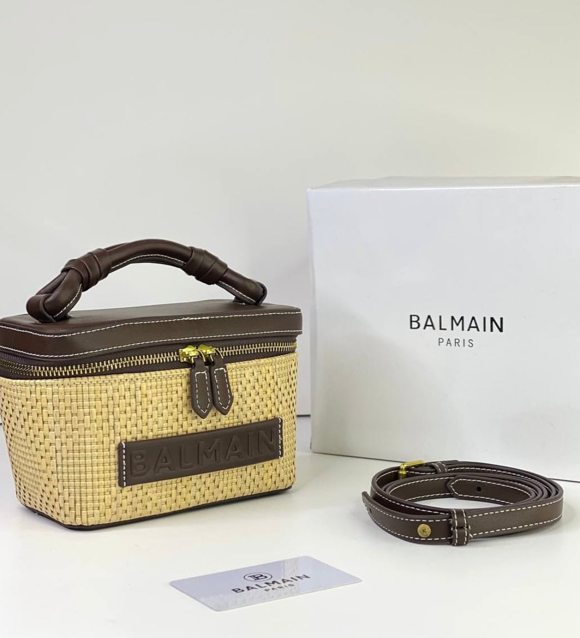 Elegant Balmain Paris Vanity Bag