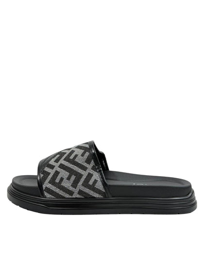 FENDI Luxury Slides – Black FF Edition 🖤✨