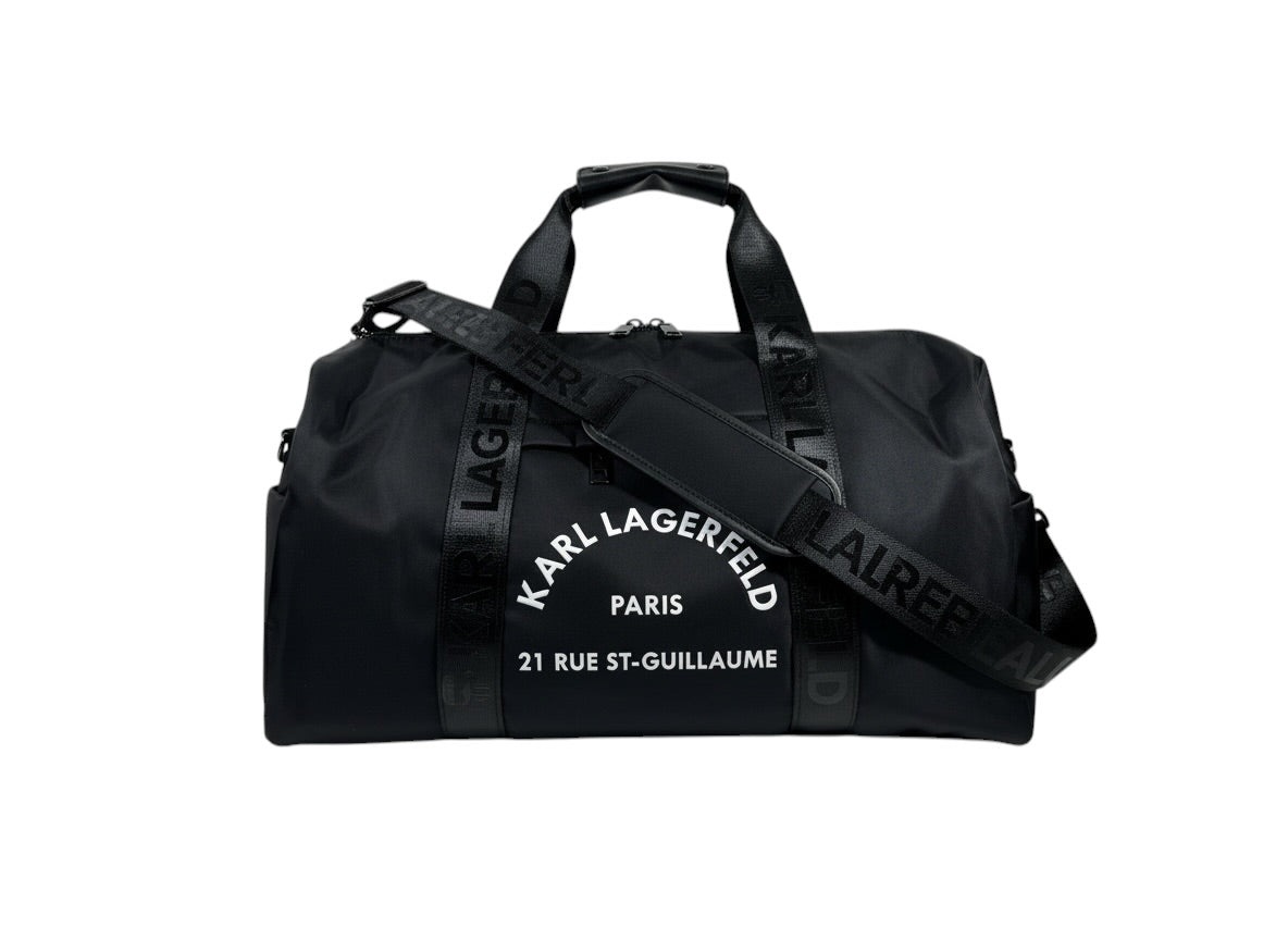 KARL LAGERFELD Paris Travel Duffle 🖤✈️ | Signature Logo Edition