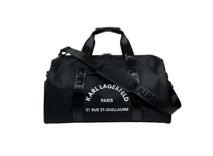 KARL LAGERFELD Paris Travel Duffle 🖤✈️ | Signature Logo Edition