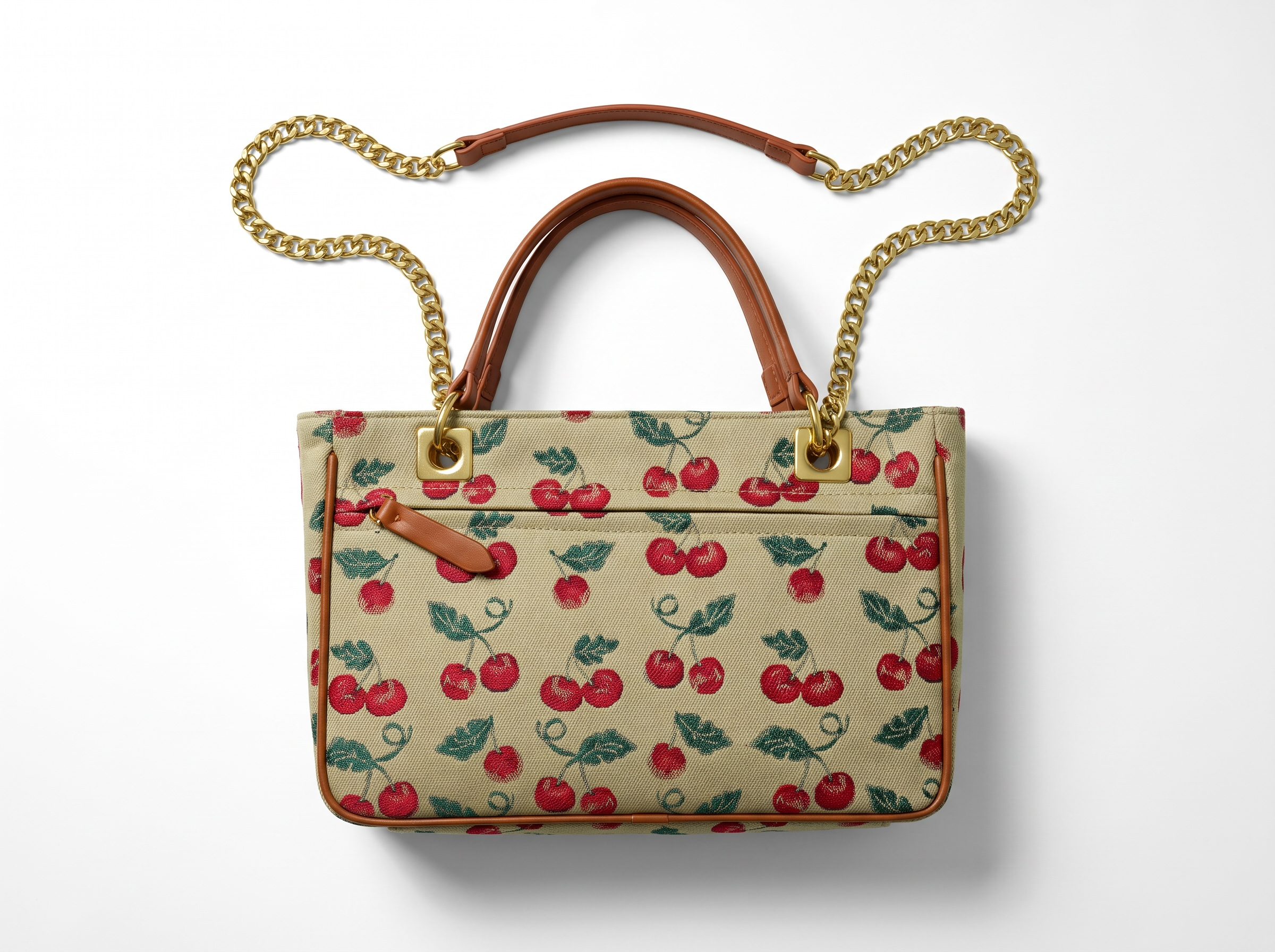 🍒 Valentino Cherry Canvas VLogo Tote Bag
