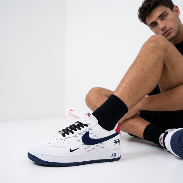 Nike Air Force 1 Low – White Navy Red 👟