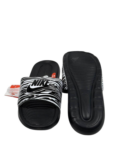 NIKE Zebra Slide Sandals – Black & White Edition 🖤⚡