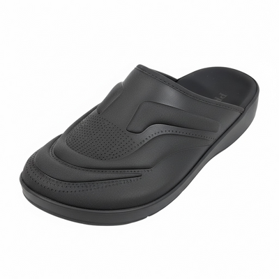 Prada Monolith Foam Slides – Black Minimal Luxury Comfort 🖤⚡