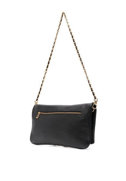 Zadig & Voltaire Foldover Clutch – Black Leather 🖤✨ | Iconic Rock-Chic Essential