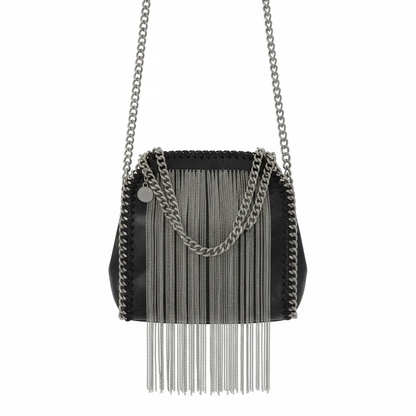 STELLA McCARTNEY Fringe Falabella Mini Bag 🖤⛓️