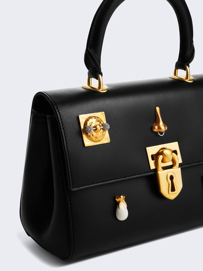 Schiaparelli Top Handle Bag – Black Gold 🖤✨