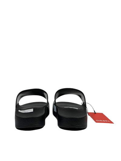 DIESEL Slides – Black & White Logo Edition ⚫⚪
