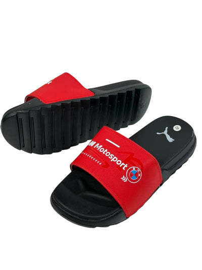 PUMA BMW M Motorsport Slide Sandals – Red Edition 🔴🏁