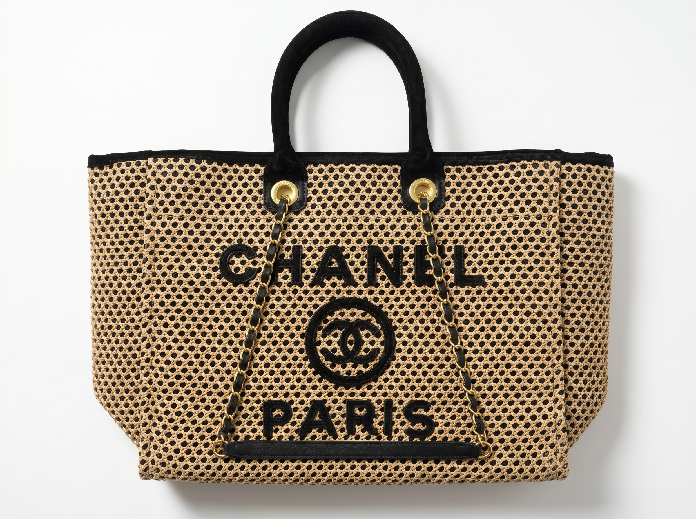 Chanel Paris Raffia Tote Bag 🖤✨