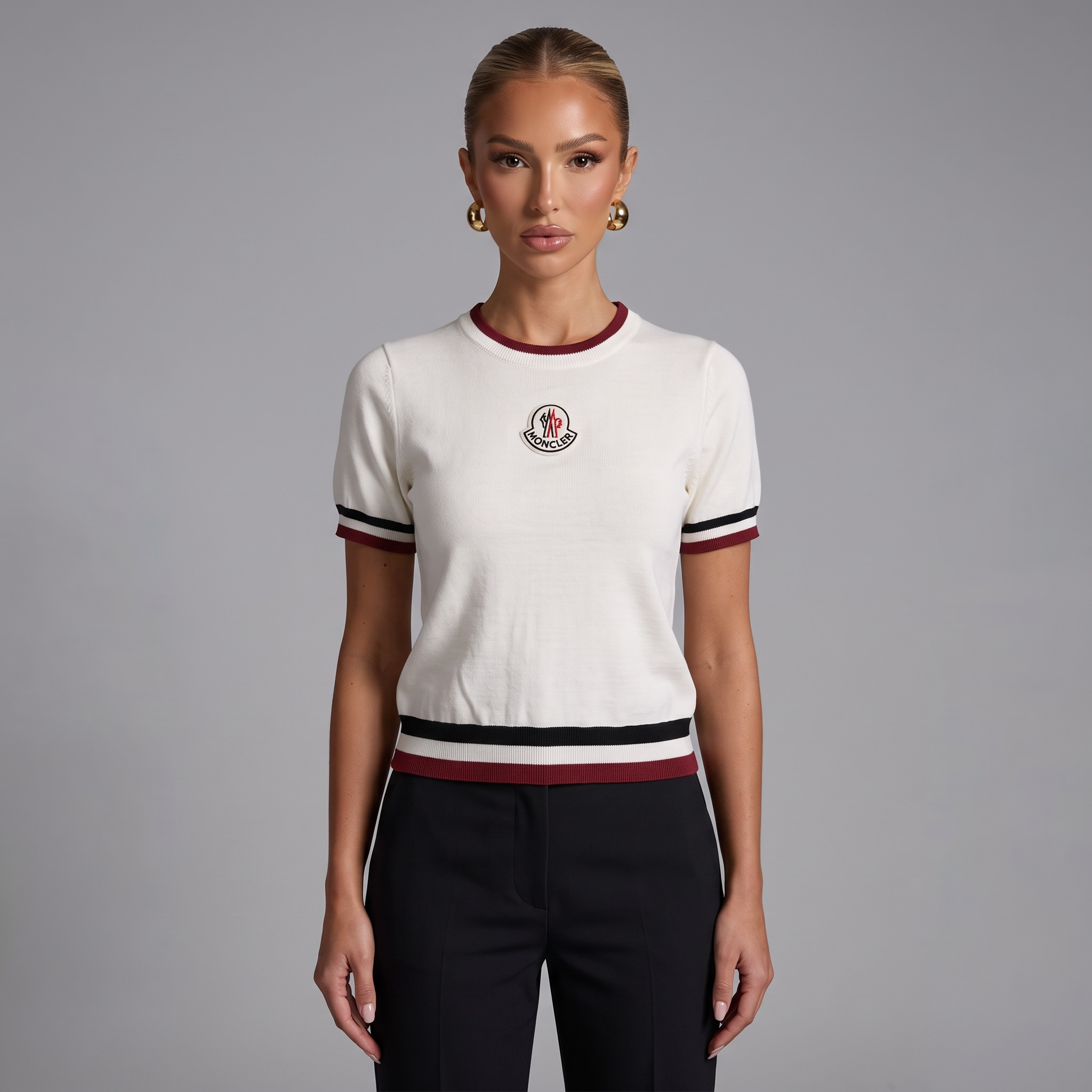 🤍 Moncler Knit Top | White | One Size