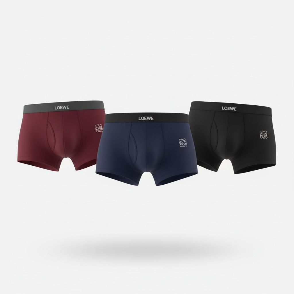 Loewe Luxury Boxer Briefs – Premium 3-Pack Set 🩲🔥