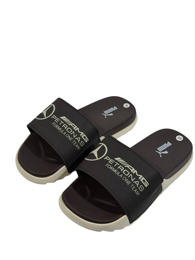 PUMA x AMG PETRONAS Slide Sandals – Brown Edition 🤎🏁