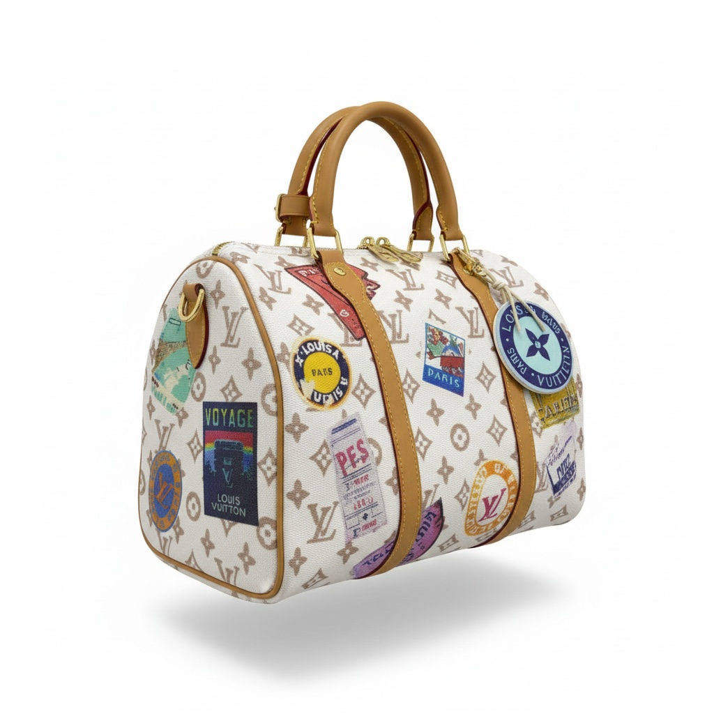 Louis Vuitton Monogram Travel Stickers Speedy Bag 🤍👜✈️