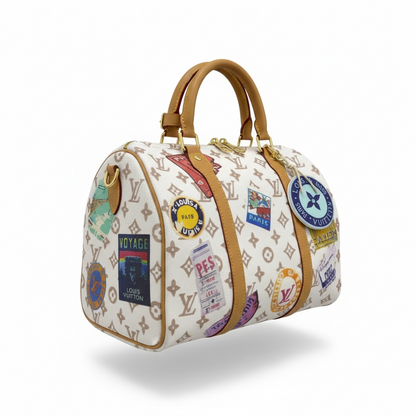 Louis Vuitton Monogram Travel Stickers Speedy Bag 🤍👜✈️