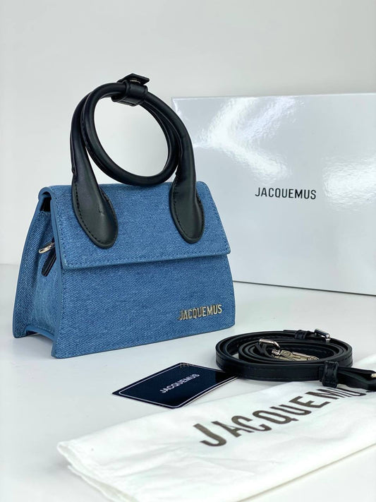 Jacquemus Le Chiquito Bag in Blue Canvas