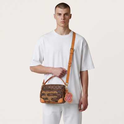 👜 Louis Vuitton Monogram Patchwork Crossbody Bag – Brown