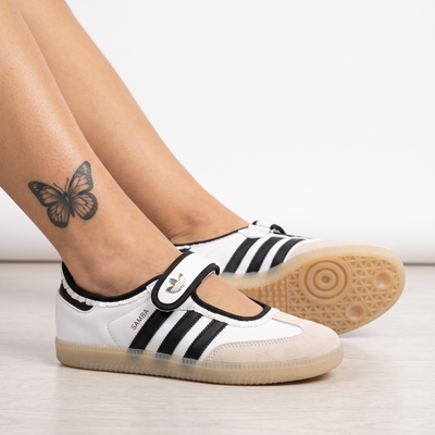Adidas Samba Mary Jane – White Black 👟❤️