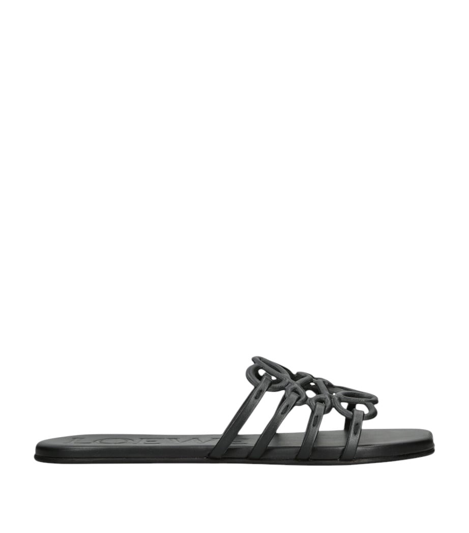 LOEWE Anagram Slide Sandals 🖤✨ | Minimal Luxury Comfort