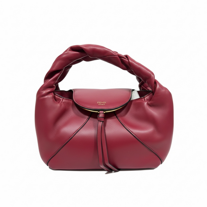 FENDI Burgundy Knot Handle Leather Bag ❤️✨