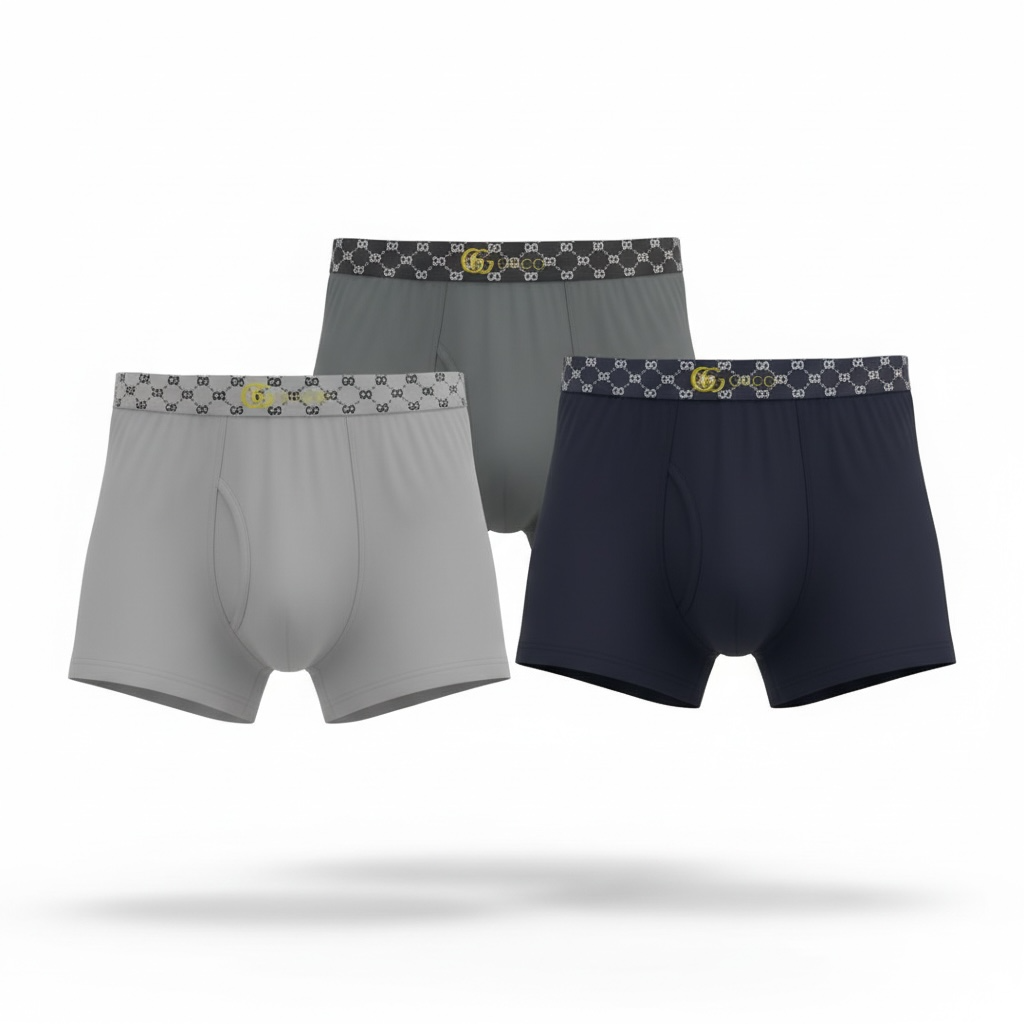 Gucci Signature Boxer Briefs – Premium 3-Pack Set 🩲✨