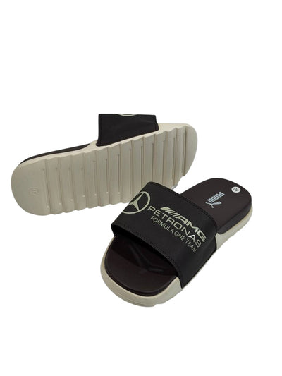 PUMA x AMG PETRONAS Slide Sandals – Brown Edition 🤎🏁