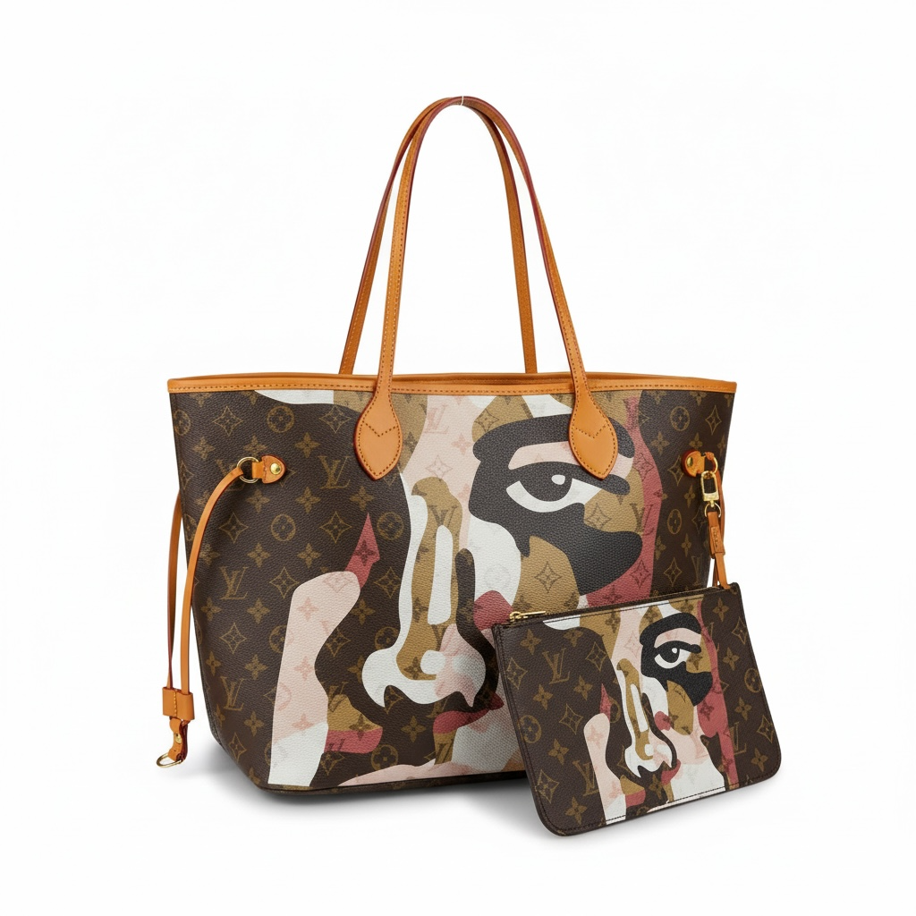 Louis Vuitton Limited Edition Artistic Monogram Tote 🖼️👜✨