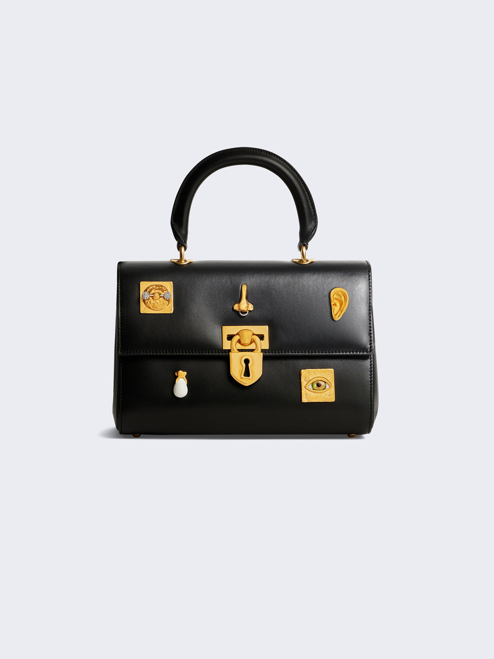 Schiaparelli Top Handle Bag – Black Gold 🖤✨