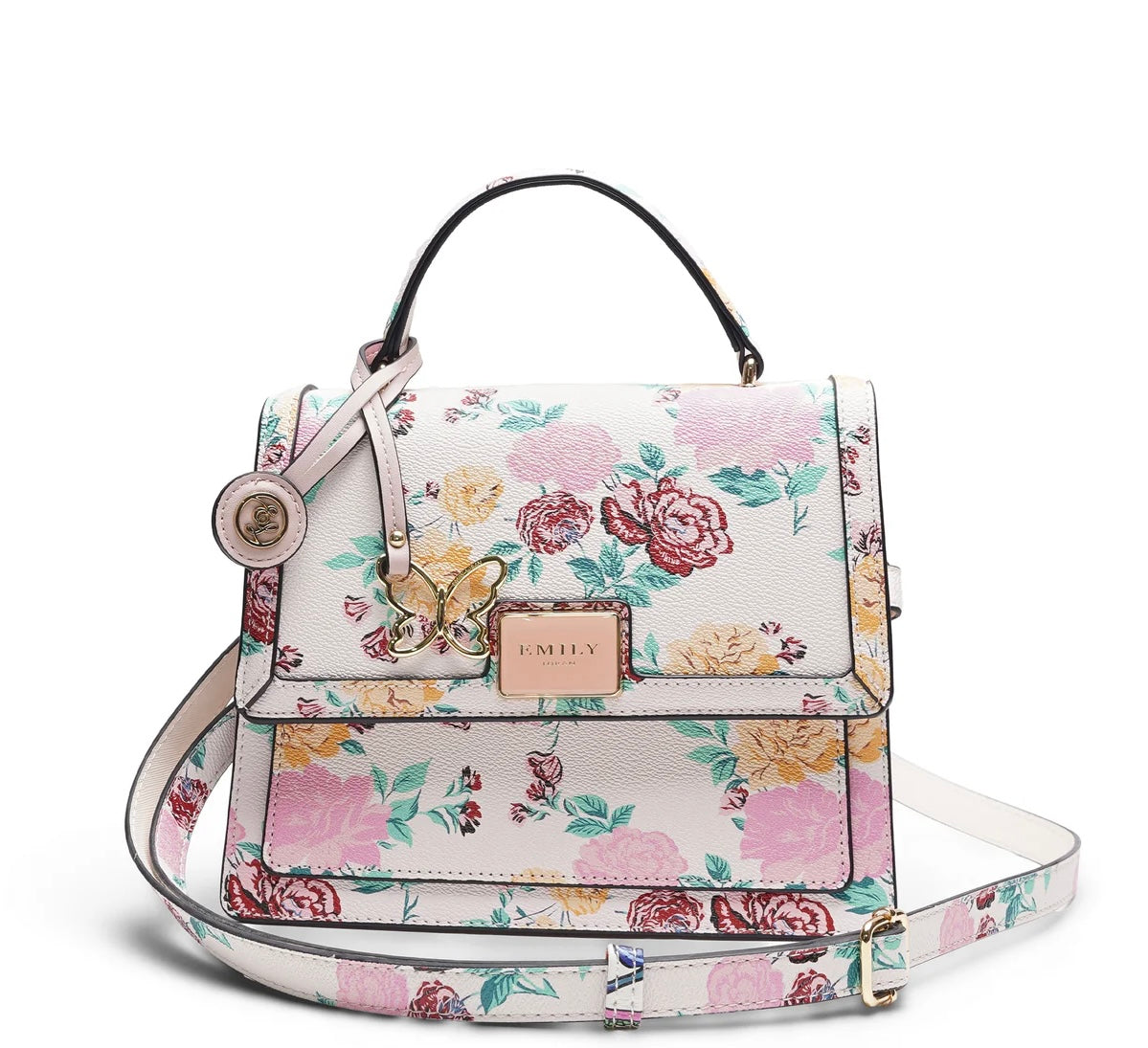Emily Loran Vintage Floral Crossbody Bag 🌸👜✨
