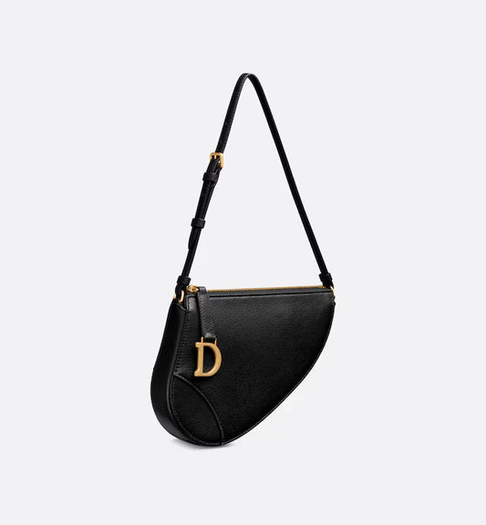 Christian Dior Saddle Pouch with Gold “D” Charm