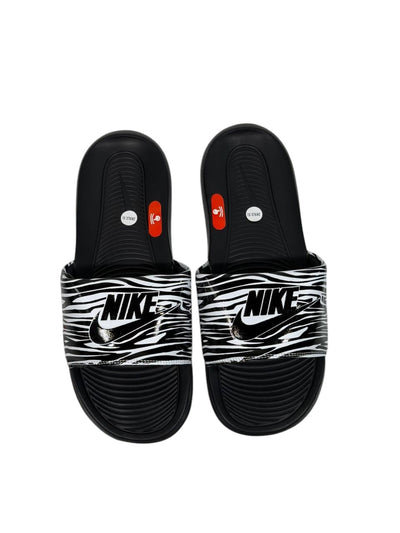 NIKE Zebra Slide Sandals – Black & White Edition 🖤⚡