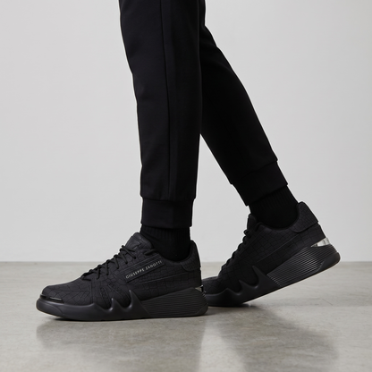 🖤 Giuseppe Zanotti Croc-Texture Luxury Sneakers 👟🔥