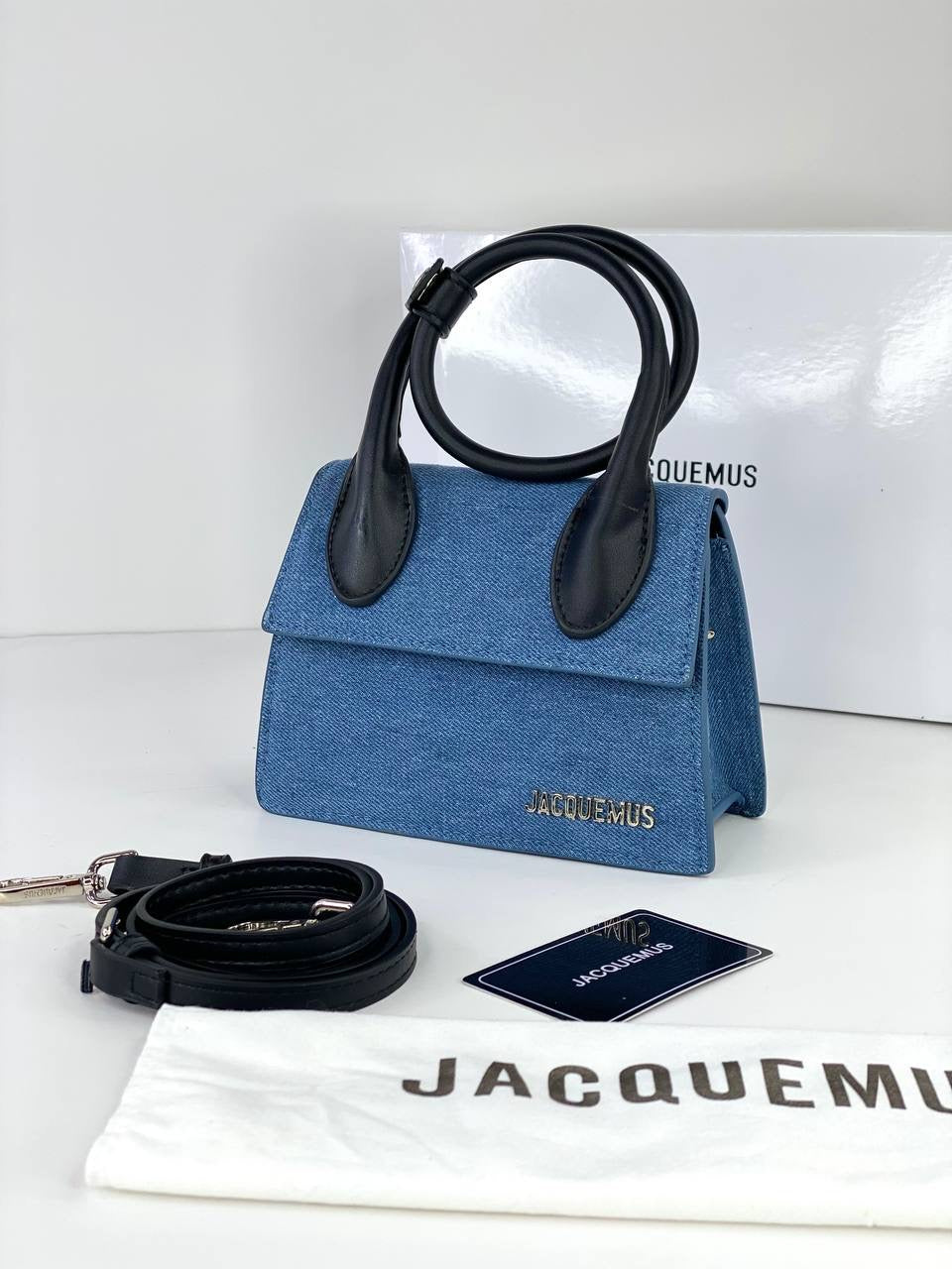 Jacquemus Le Chiquito Bag in Blue Canvas