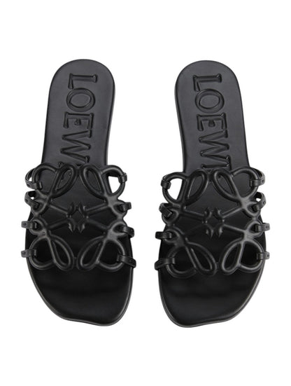 LOEWE Anagram Slide Sandals 🖤✨ | Minimal Luxury Comfort