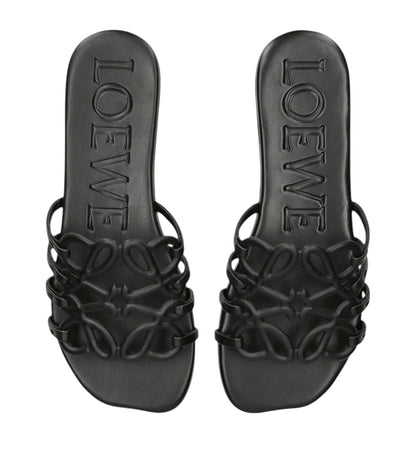 LOEWE Anagram Slide Sandals 🖤✨ | Minimal Luxury Comfort