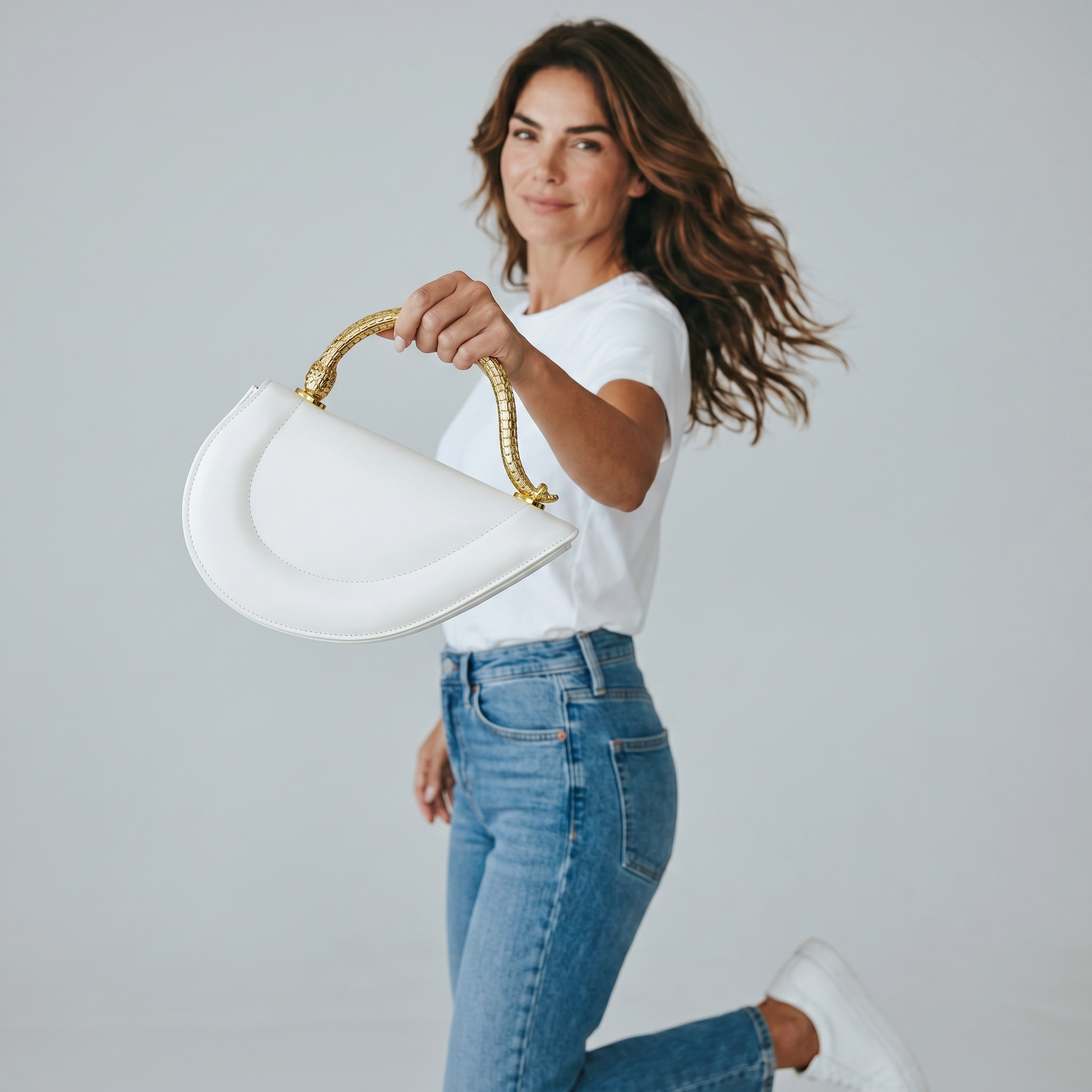 Bvlgari Serpenti-Inspired Ivory Top Handle Bag ✨🐍