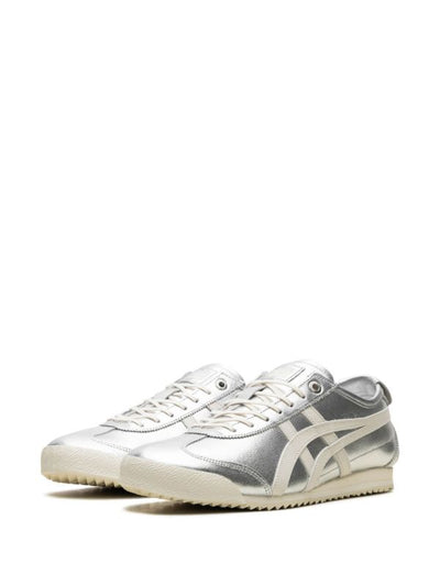 Onitsuka Tiger Mexico 66 silver and cream sneakers side view