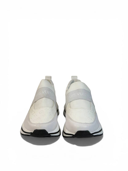 Louis Vuitton White Monogram Slip-On Sneakers 🤍✨ Luxury Clean Style