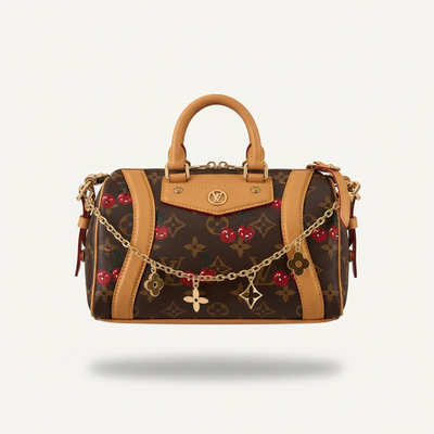 👜🍒 Louis Vuitton Monogram Cherry Boston Bag 🍒✨