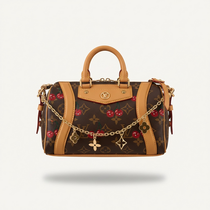 👜🍒 Louis Vuitton Monogram Cherry Boston Bag 🍒✨