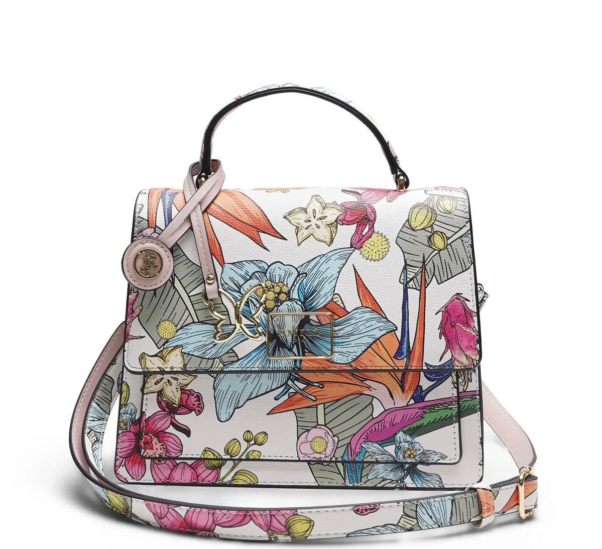 Emily Loran Floral Print Top Handle Bag 🌺👜✨